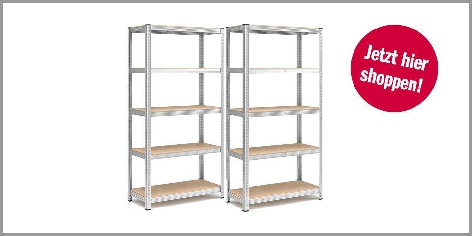 SONGMICS Schwerlastregal, 2er Set – für 35,28 statt 43,36 Euro bei Amazon* 