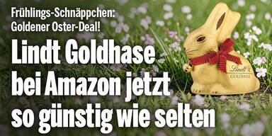 Goldener Oster-Deal! Lindt Goldhase bei Amazon jetzt so günstig wie selten