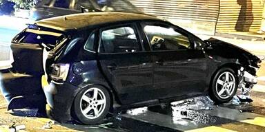 ORF hat demoliertes Auto fotografiert