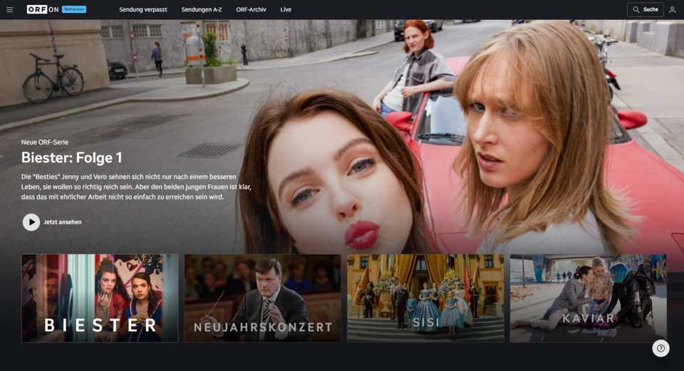 Streamingangebot ORF On
