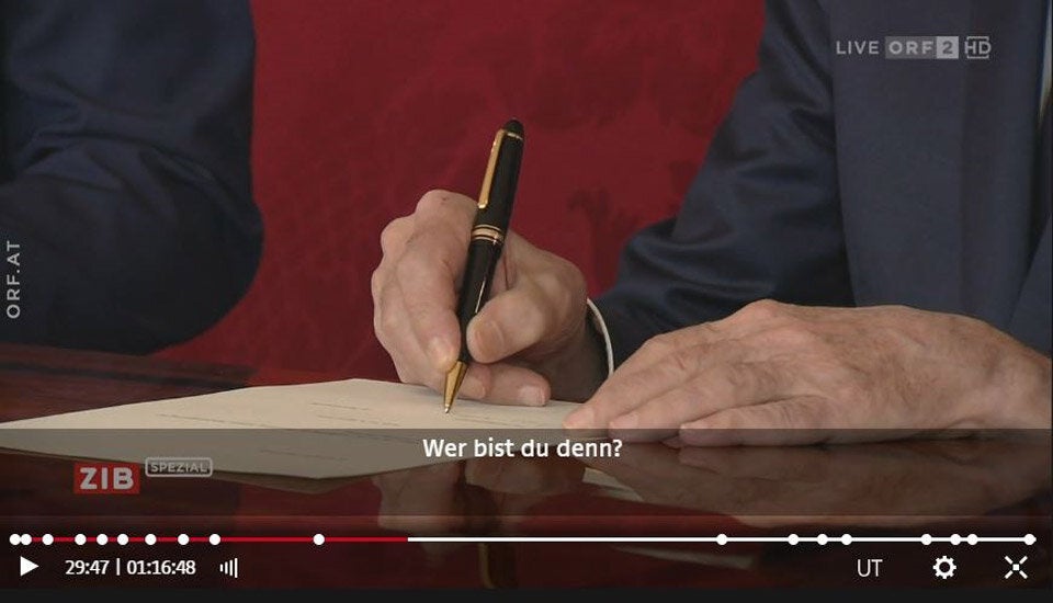 ORF-Panne bei Angelobung wird zum Netz-Hit