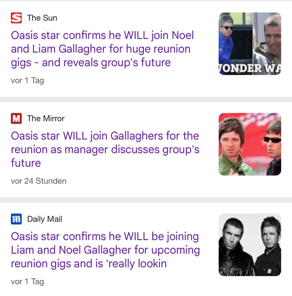 Oasis: oe24-Story sorgt jetzt für weltweite Schlagzeilen