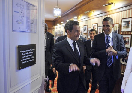 Obama Sarkozy G8 Deauville