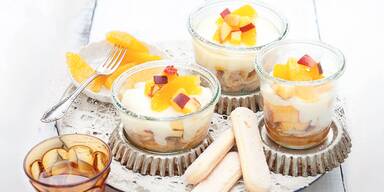 Obstsalat mit Vanillecreme
