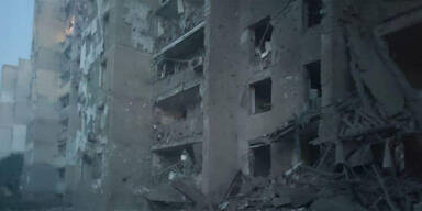 17 Tote bei Raketenangriff auf Wohnhaus in Odessa