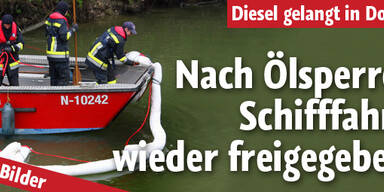 Ölfilm: Donau-Schifffahrt freigegeben