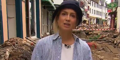 Mit Schlamm beschmiert: So rechtfertigt sich RTL-Reporterin