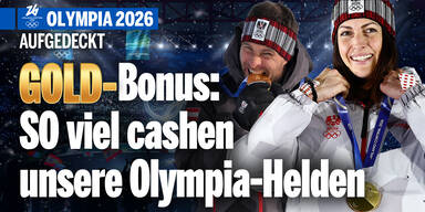 GOLD-Bonus: So viel cashen unsere Olympia-Helden