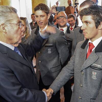 Unsere Olympia-Stars beim Bundespräsidenten