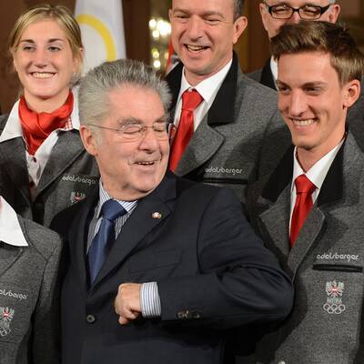 Unsere Olympia-Stars beim Bundespräsidenten