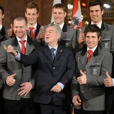 Unsere Olympia-Stars beim Bundespräsidenten
