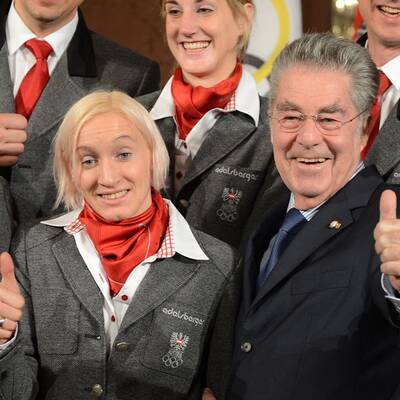 Unsere Olympia-Stars beim Bundespräsidenten