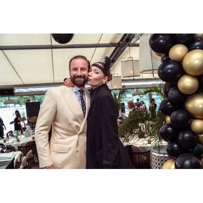 Zahnarzt Andreas Inthal mit seiner Christin