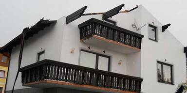 Orkan-Wind fegt &uuml;ber Waldviertel