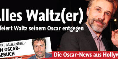So feiert Waltz seinem Oscar entgegen