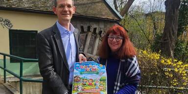 Fr&ouml;hliches Ostereiersuchen f&uuml;r Kinder im Stadtpark Neunkirchen