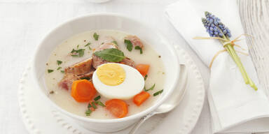 Ostersuppe mit Ei
