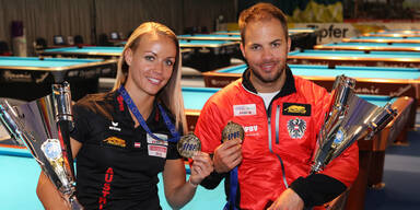 &Ouml;sterreichs Billard-Profis Jasmin und Albin Ouschan