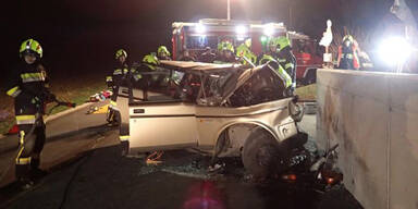 Horror-Unfall: Lenkerin prallt gegen Mauer &ndash;tot