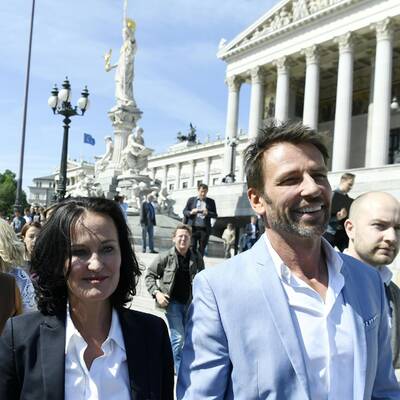 Eva Glawischnig mit Ehemann Volker Piesczek