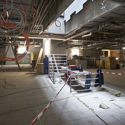 Die Skylink-Bauarbeiten