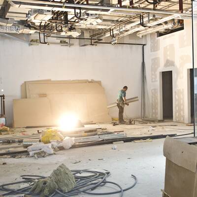 Die Skylink-Bauarbeiten