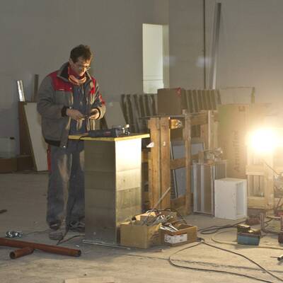 Die Skylink-Bauarbeiten