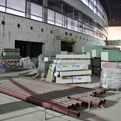 Die Skylink-Bauarbeiten