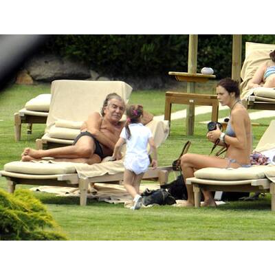 Roberto Cavalli und Freundin in Porto Cervo