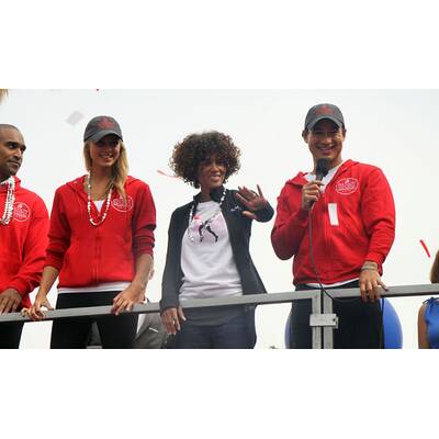 Ausgelassen beim Charity-Marathon