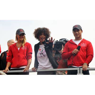 Ausgelassen beim Charity-Marathon