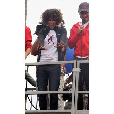 Ausgelassen beim Charity-Marathon