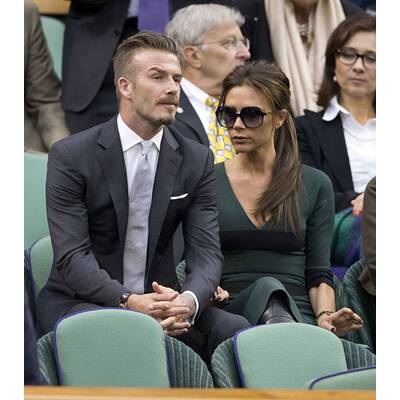 David & Victoria Beckham besuchen Tennis-Turnier