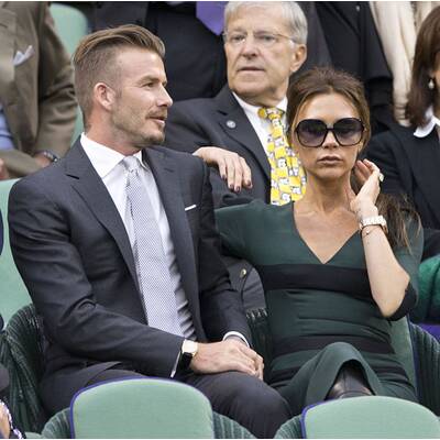 David & Victoria Beckham besuchen Tennis-Turnier