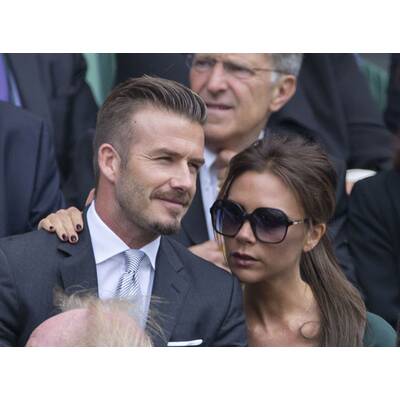 David & Victoria Beckham besuchen Tennis-Turnier