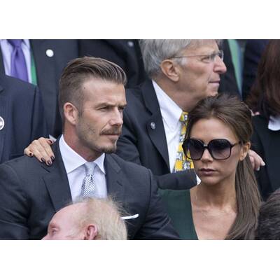 David & Victoria Beckham besuchen Tennis-Turnier