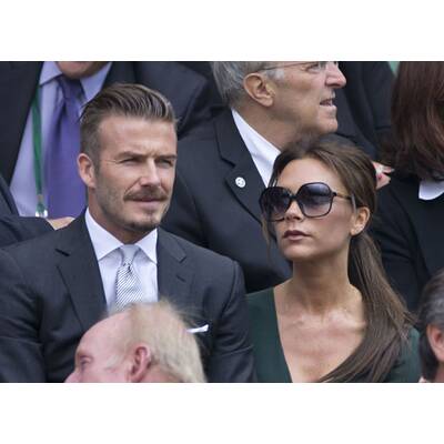David & Victoria Beckham besuchen Tennis-Turnier