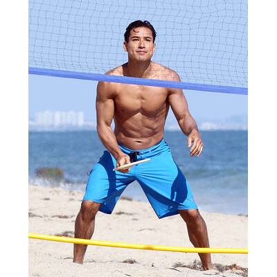 Eva Longoria: Strandausflug mit Mario Lopez & seiner Familie