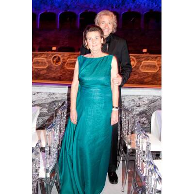 Fürstin Manni zu Sayn-Wittgenstein-Sayn mit Sohn Prinz Peter zu Sayn-Wittgenstein-Sayn