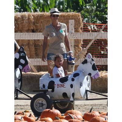 Klum, Alba, Berry & Co.:Stars beim Kürbisfest