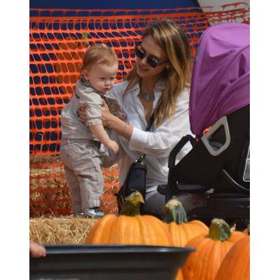 Klum, Alba, Berry & Co.:Stars beim Kürbisfest