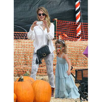 Klum, Alba, Berry & Co.:Stars beim Kürbisfest