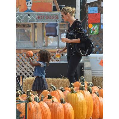 Klum, Alba, Berry & Co.:Stars beim Kürbisfest