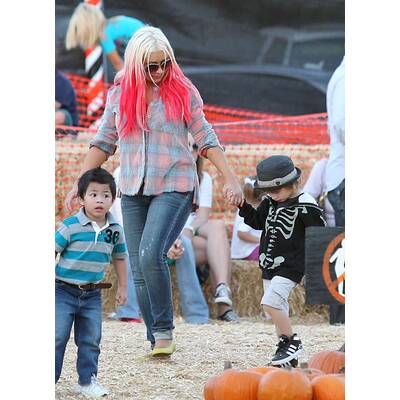 Klum, Alba, Berry & Co.:Stars beim Kürbisfest