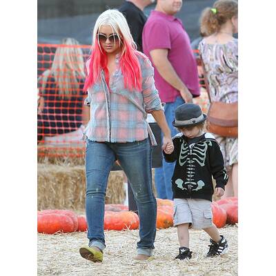 Klum, Alba, Berry & Co.:Stars beim Kürbisfest