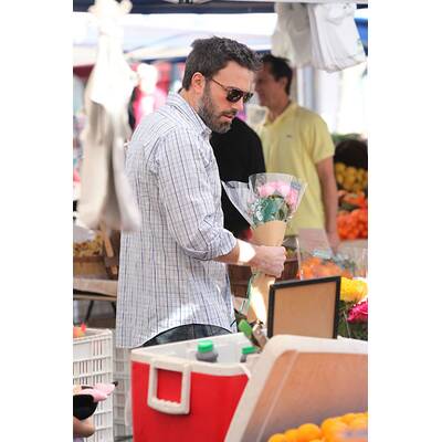 Ben Affleck und seine Violet und Seraphina besuchen den Bauern-Mark