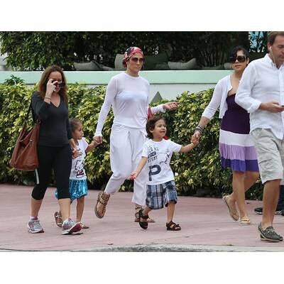 Jennifer Lopez: Miami-Urlaub mit ihren Zwillingen Max und Emme.