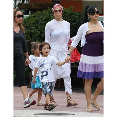 Jennifer Lopez: Miami-Urlaub mit ihren Zwillingen Max und Emme.