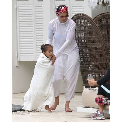 Jennifer Lopez: Miami-Urlaub mit ihren Zwillingen Max und Emme.