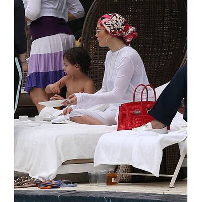 Jennifer Lopez: Miami-Urlaub mit ihren Zwillingen Max und Emme.